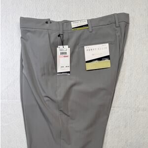 Perry Ellis Portfolio Men's Modern-Fit Stretch Pants Chiseled Stone 40x30 $95